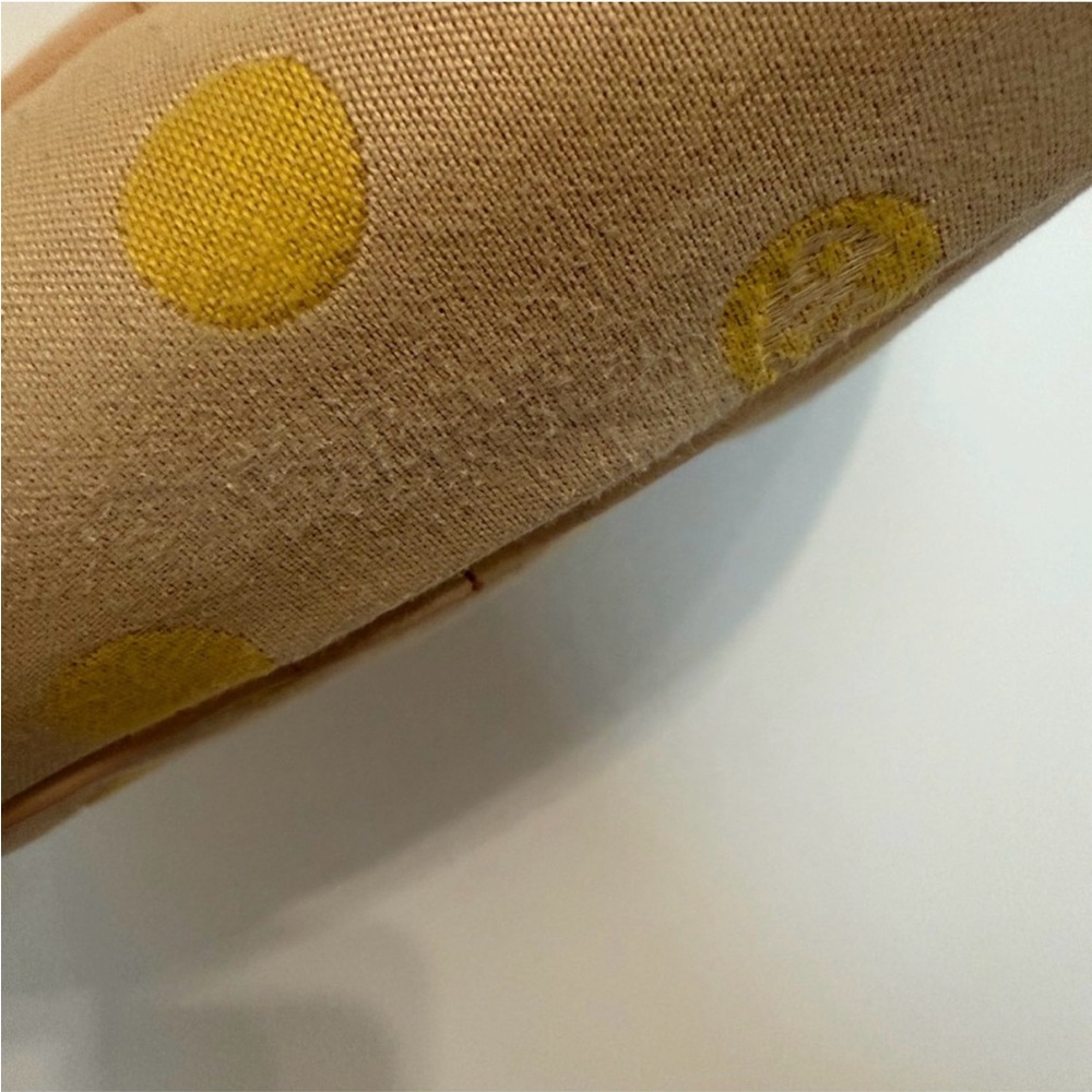 Dooney & Bourke Tan Y2K Vintage Crossbody Bag with Yellow Polka Dots - Picture 5 of 7